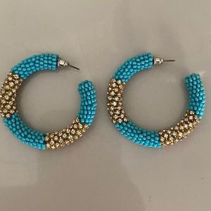 Anthropologie Large Hoop Earrings